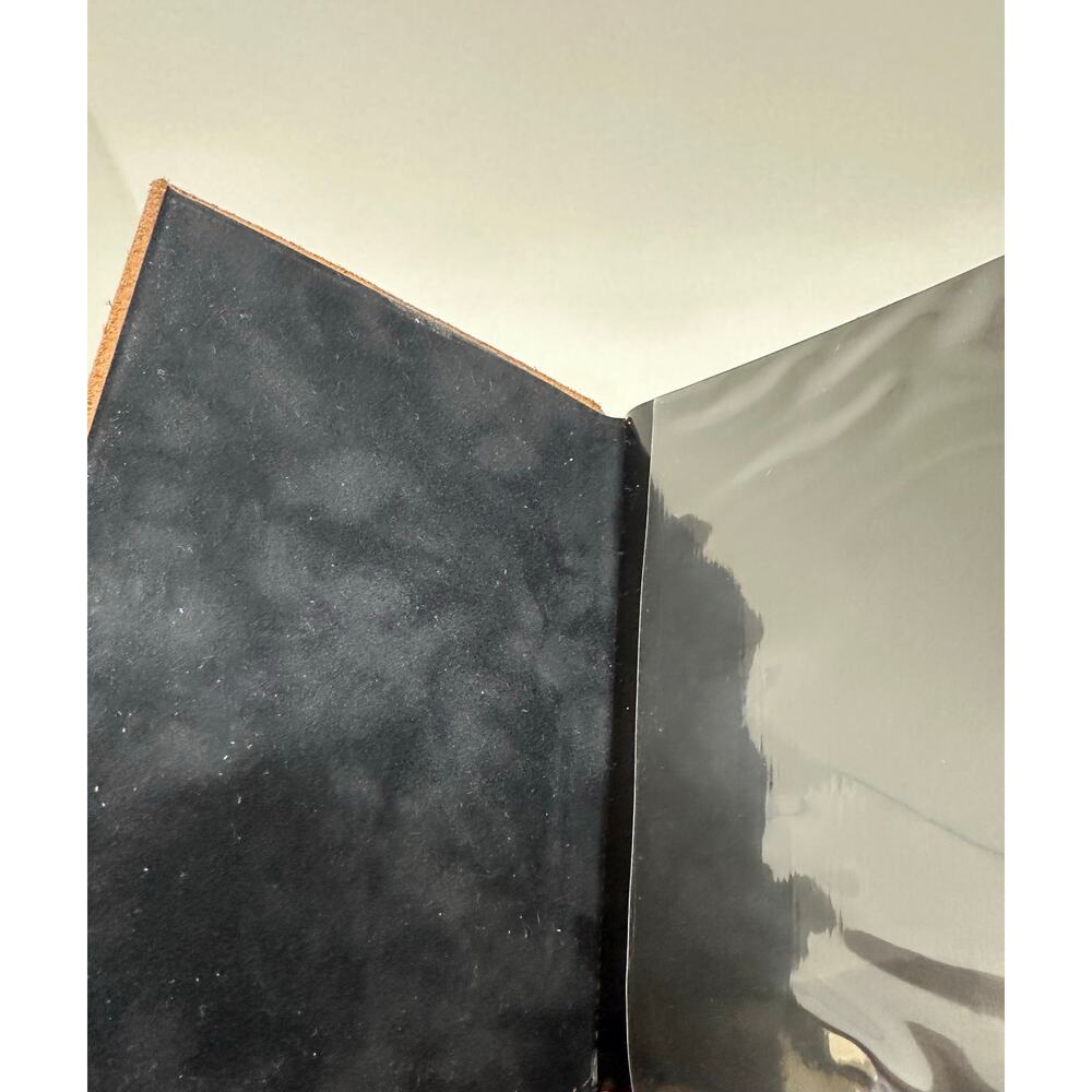 COLE HAAN Leather Photo Album Button Cord Closure Brag Book Memory Book - Picture 3 of 4